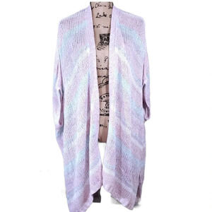 Lane Bryant Women's Plus Draped Open Kimono Cardigan Sweater Size 14/20 Pink New